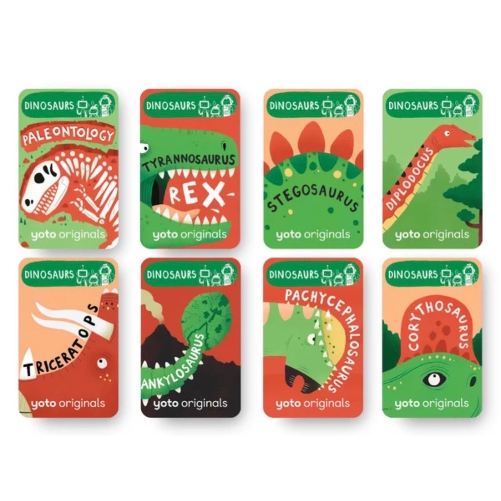 Yoto Originals BrainBots Dinosaurs audio pack 8 Cards